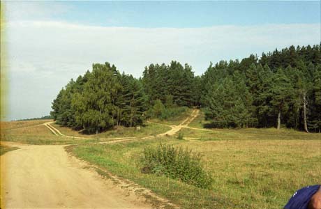 Поля и леса в окресности города Жуков на реке Протва близ пионер-лагеря "Солнечный" позже им. Жукова (ныне ликвидирован)