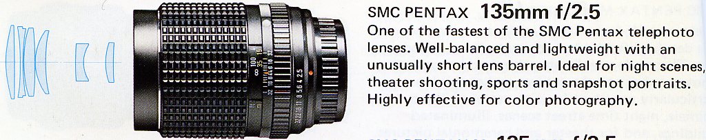 SMC Pentax 2,5 / 135 мм