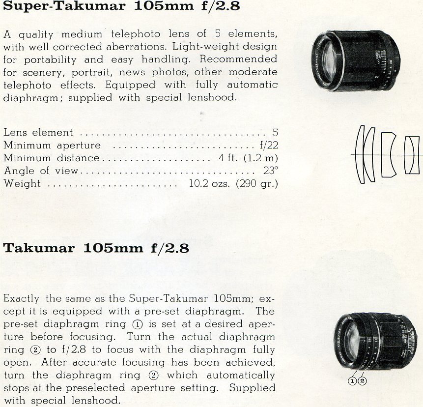 Takumar 2,8 / 105 мм