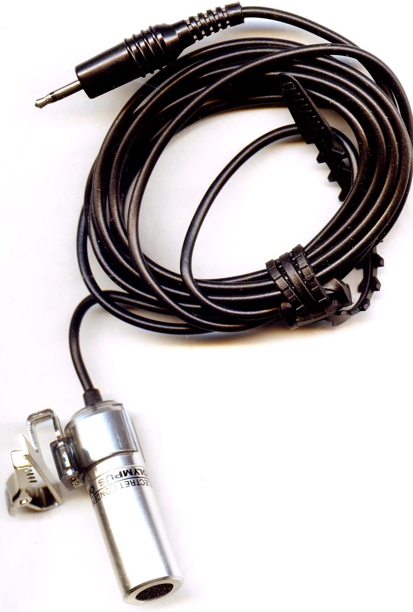 Электретный конденсаторный микрофон петличного типа Olympus Optical CO. на зажиме "крокодил"