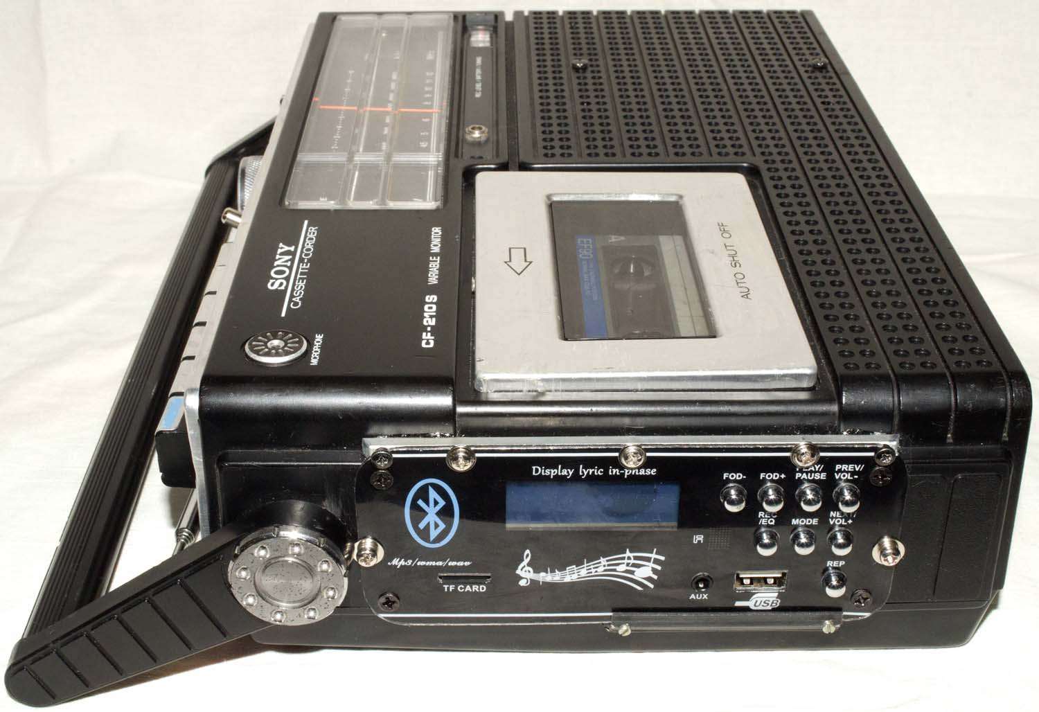 Врезной встраиваемый модуль MP3 Bluetooth Micro SD TF cards FM-radio Microphone AUX Line in record + Digitalizer