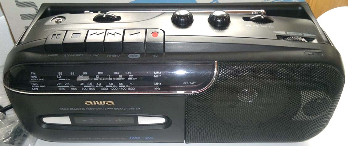 Aiwa mini radio cassete recorder