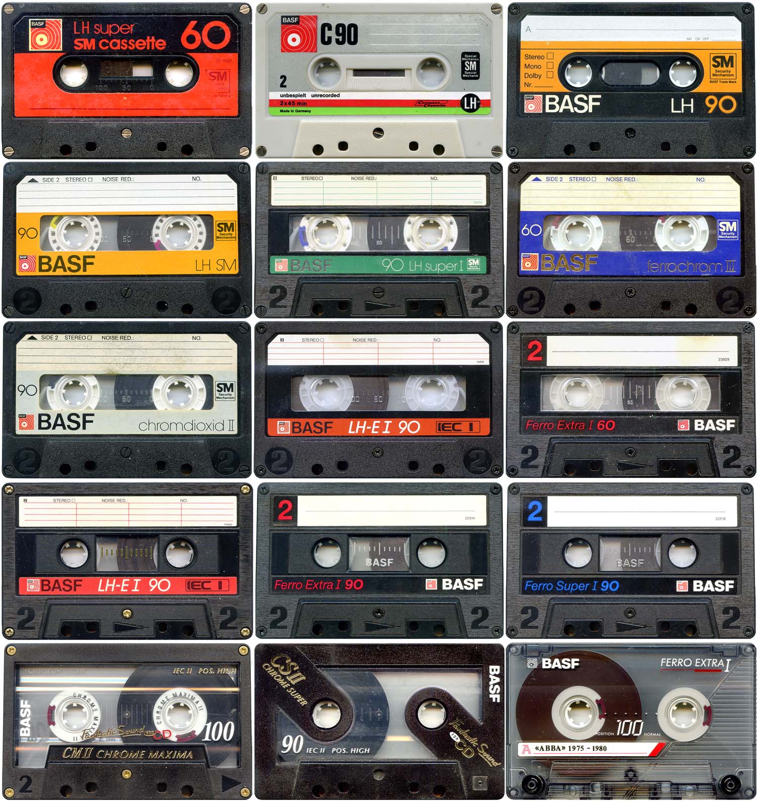 Аудио кассеты BASF музыкальные компакт кассеты