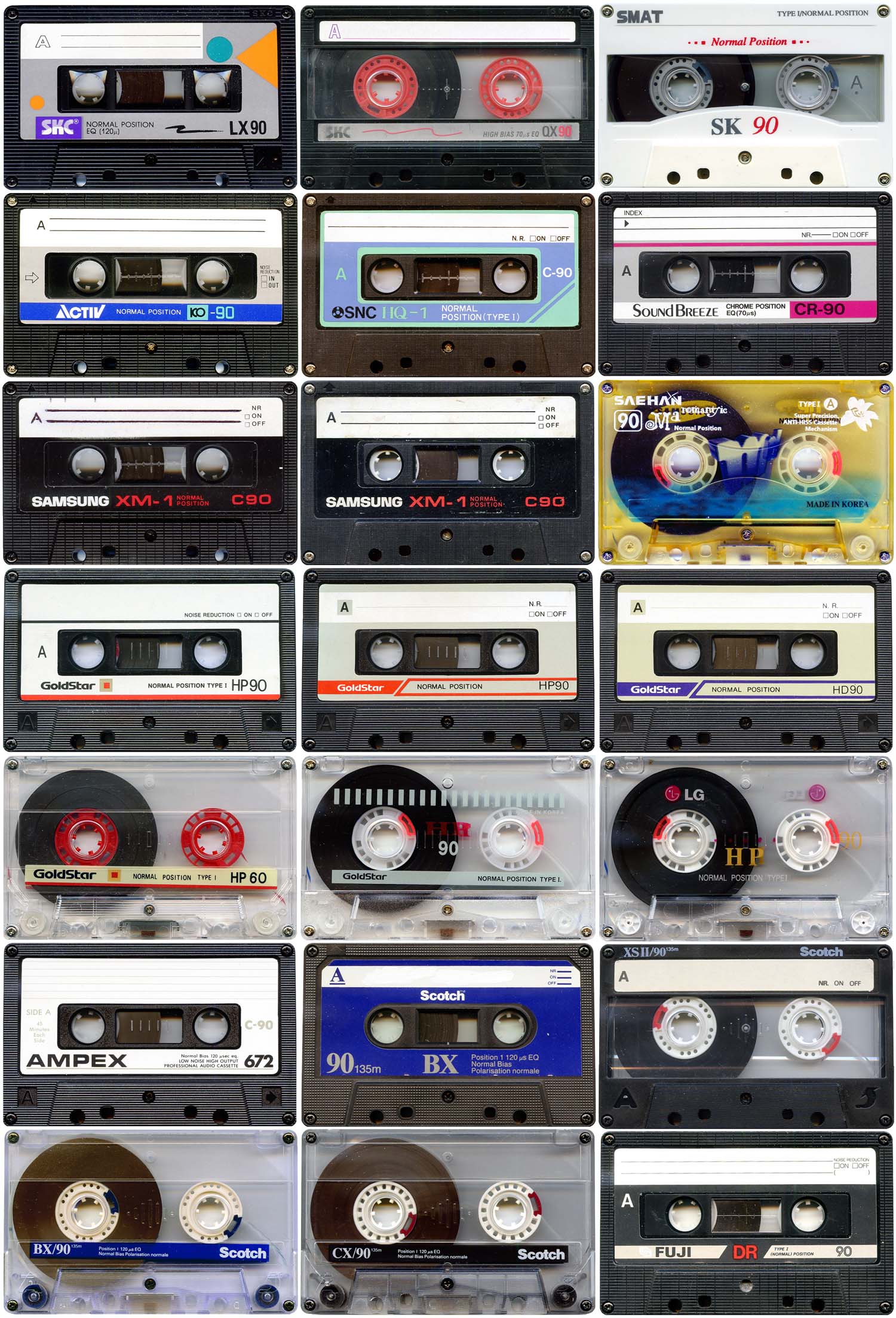 Аудио кассеты южно корейских фирм