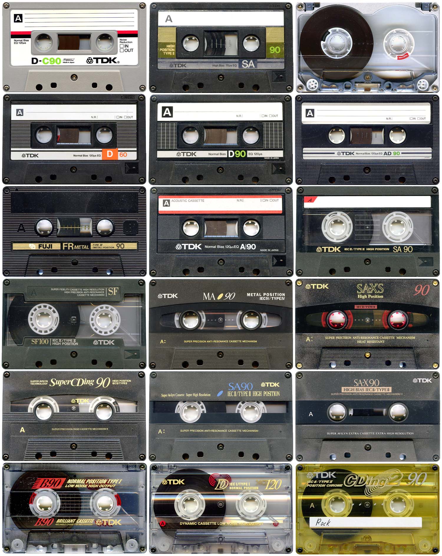 Музыкальные компакт кассеты TDK