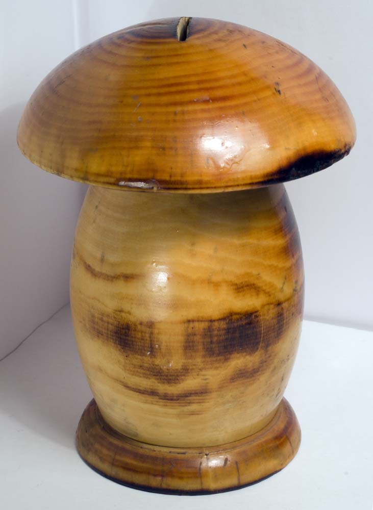 деревянная копилка гриб