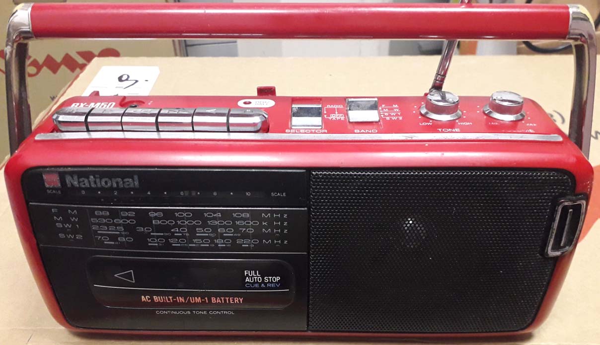 Моно магнитола National mono cassete radio center 1990-е