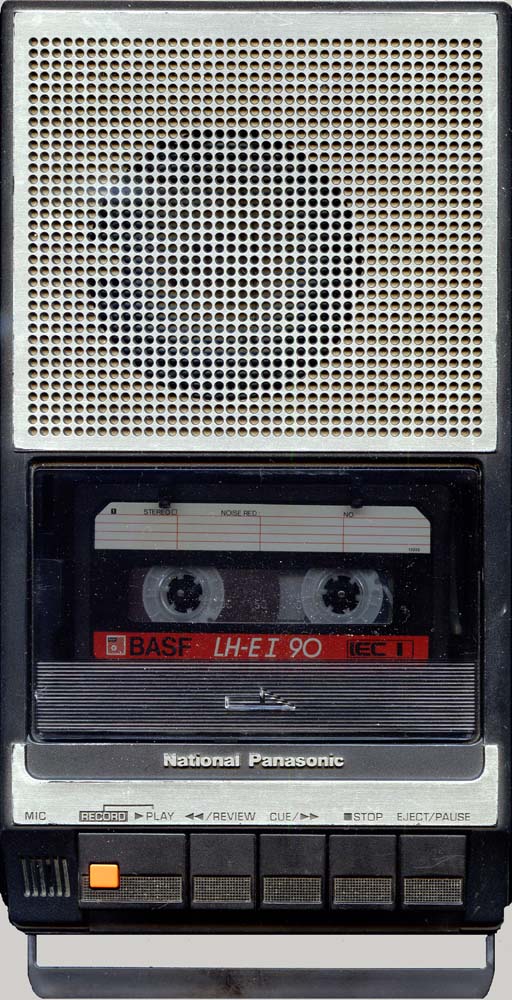 Кассетный магнитофон кассетник типа пенал планшет National Panasonic cassete corder tape recorder