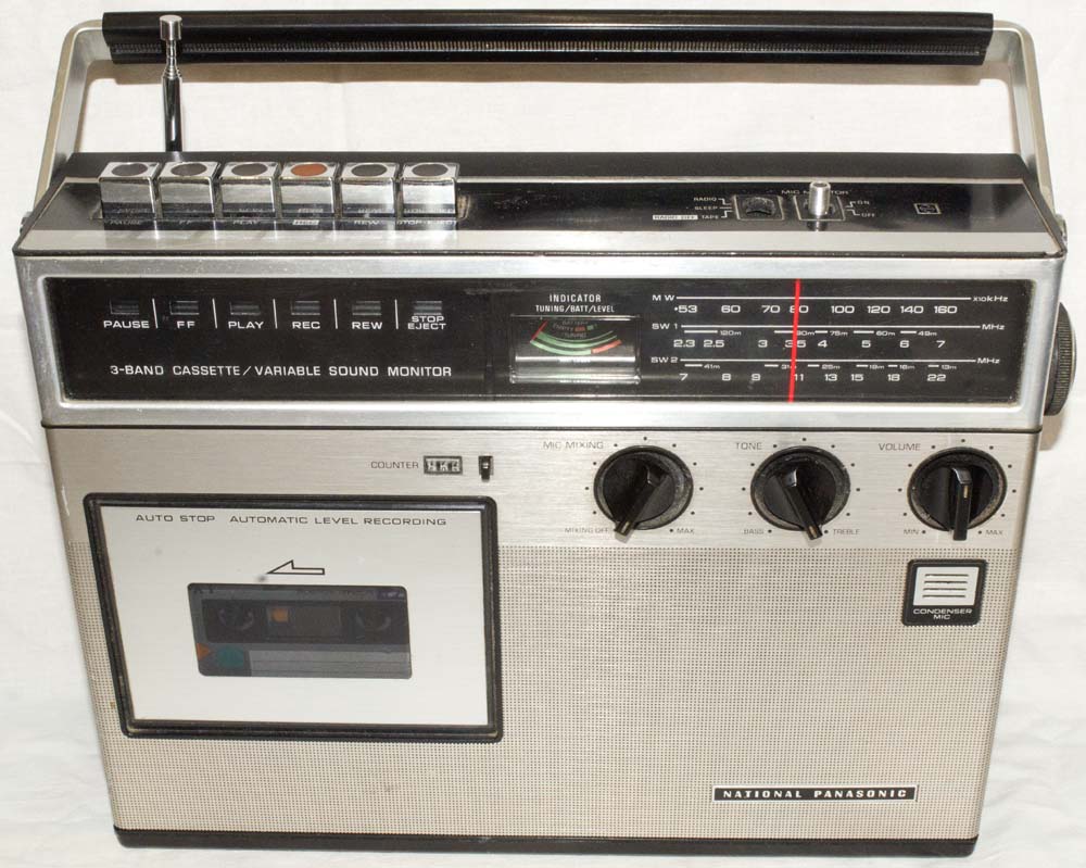 моно магнитола National Panasonic mono cassete radio recorder