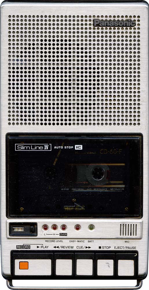 Кассетный магнитофон кассетник типа пенал планшет Panasonic cassete corder tape recorder