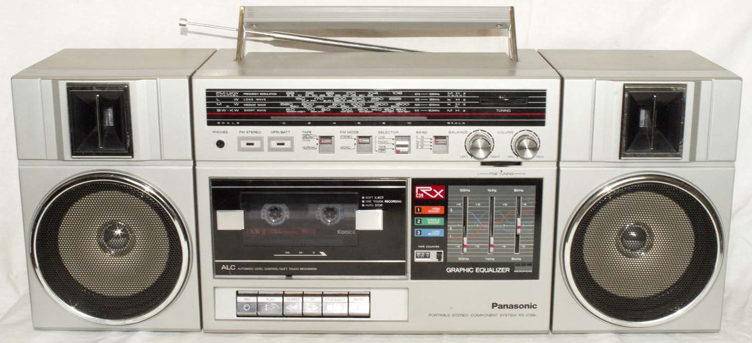 Магнитола Panasonic RX с эквалайзером Cassete radio music stereo center with equalizer
