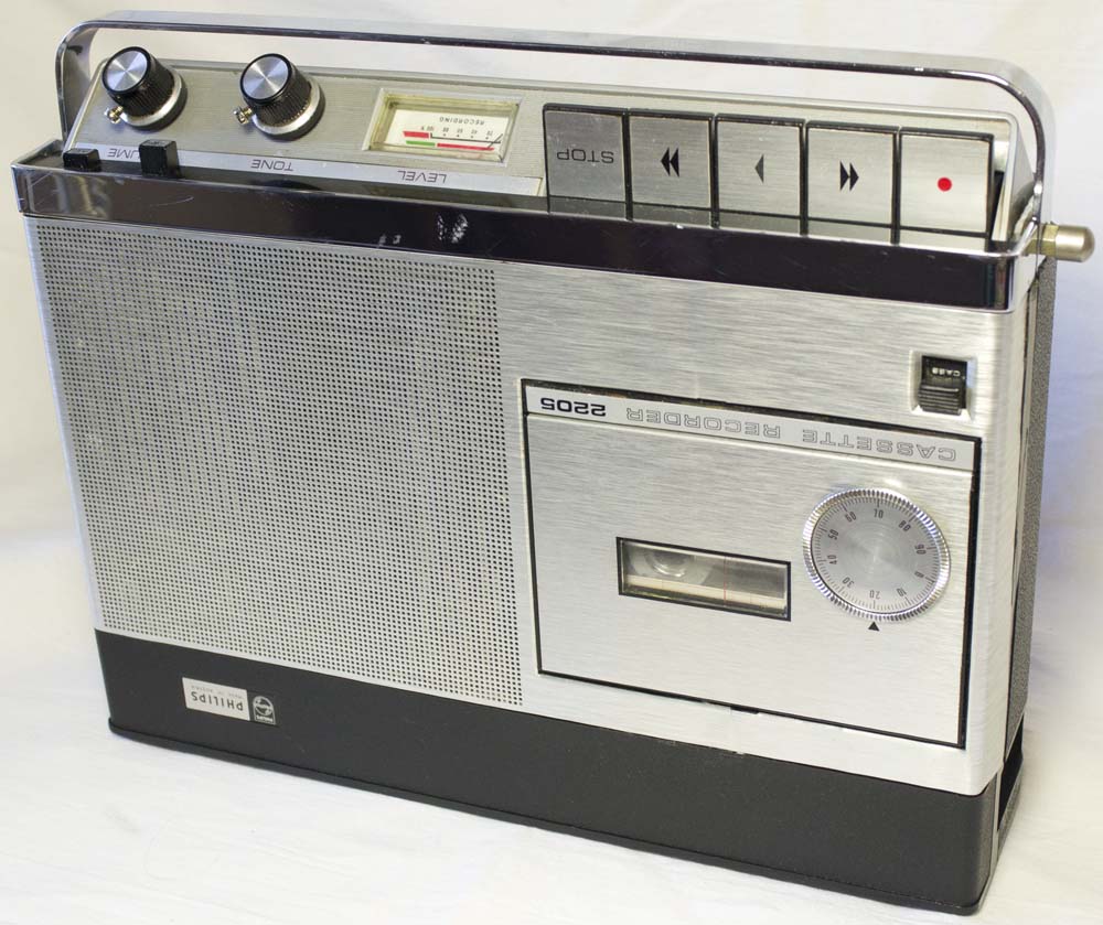 моно магнитофон Philips 2205 mono cassete recorder