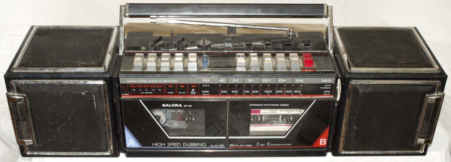 Двухкассетная магнитола Salora portable double cassete radio