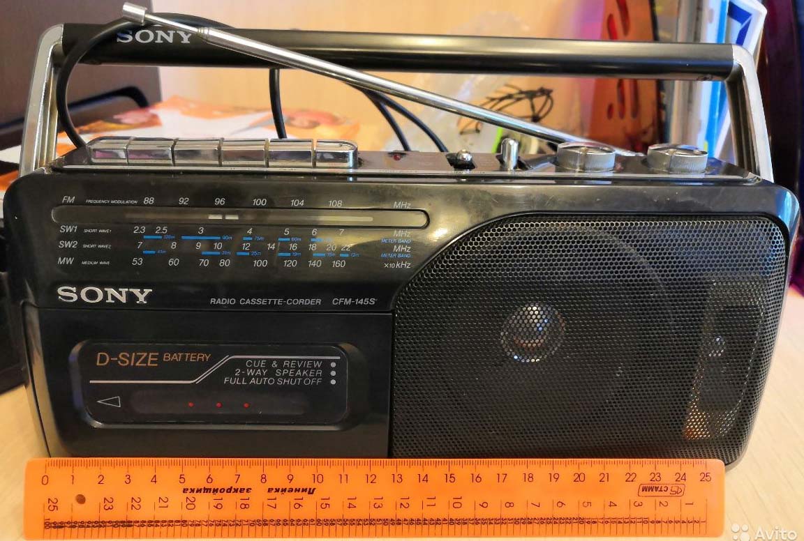 Моно мини магнитола SONY mono mini cassete radio center
