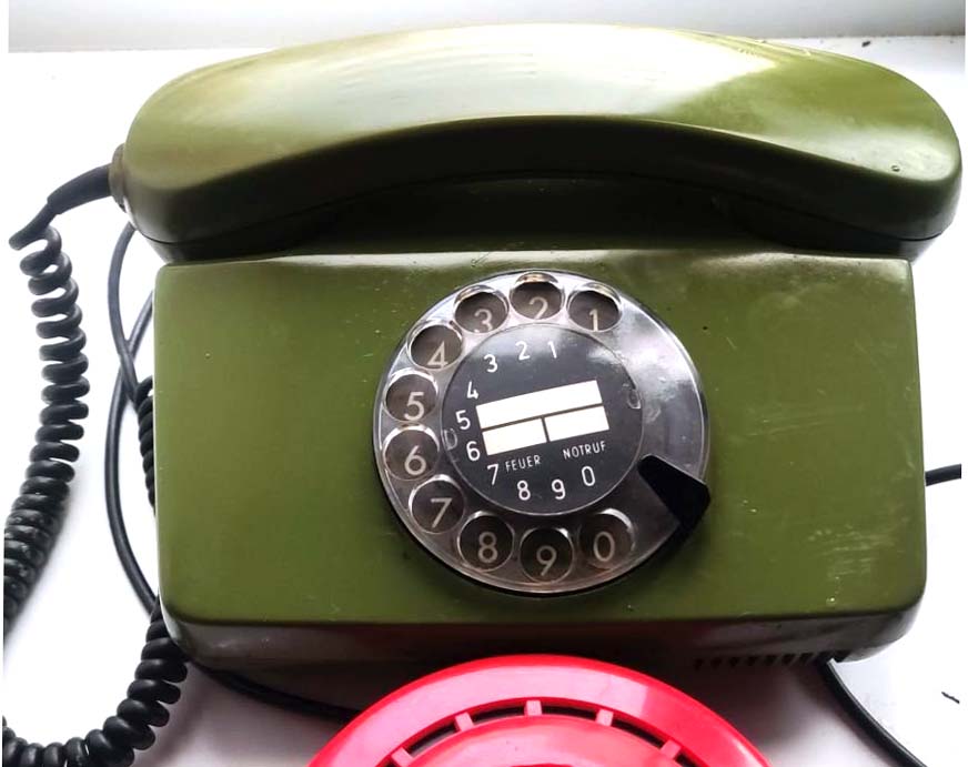 Проводной стационарный дисковый телефон Siemens disc telephone
