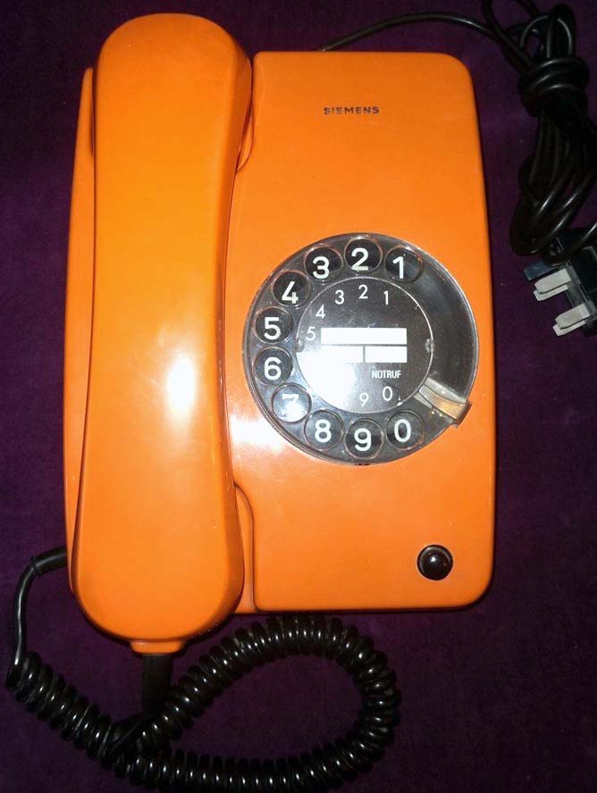 Проводной стационарный дисковый телефон Siemens disc telephone