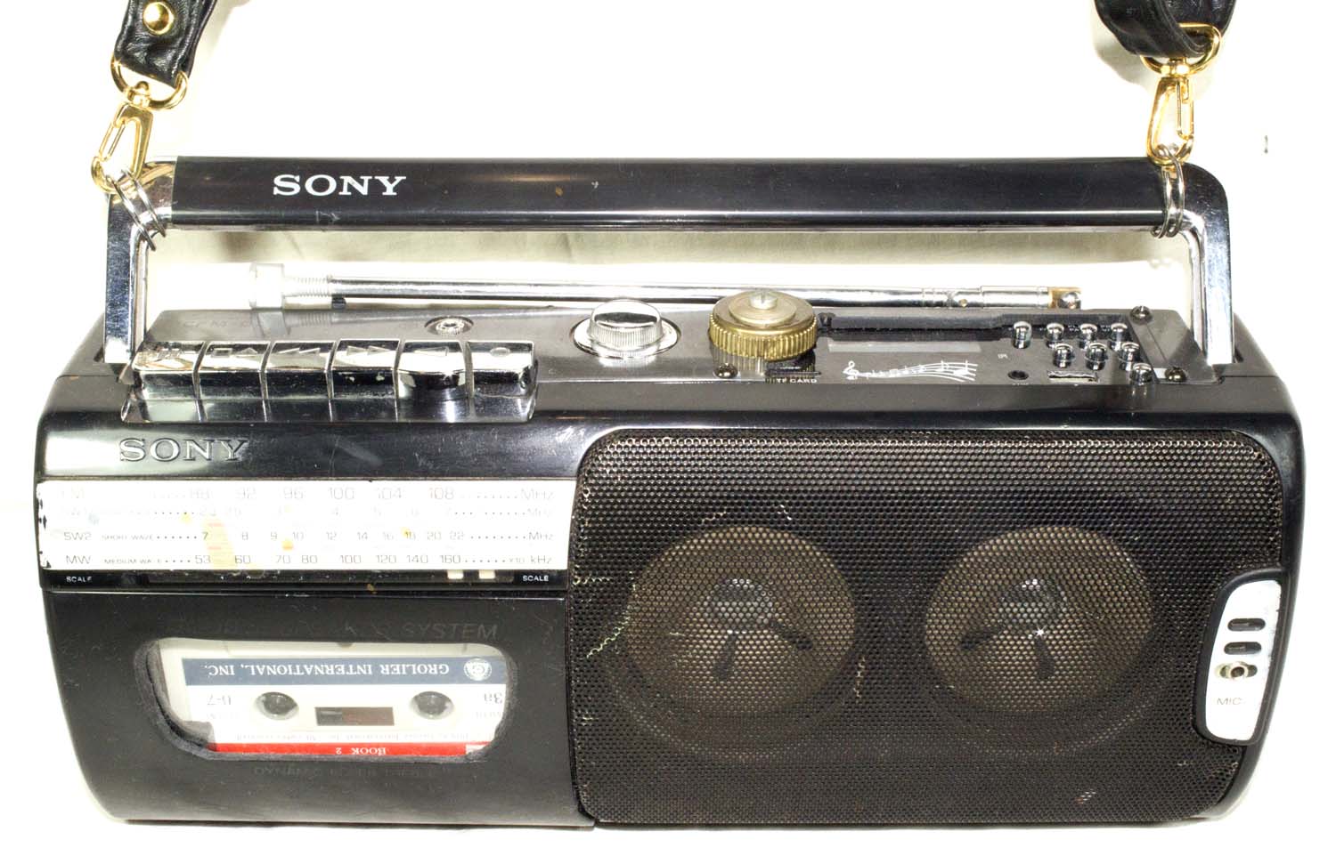 Моно магнитола SONY со сдвоенными динамиками-громкоговорителями SONY Double speakers mono